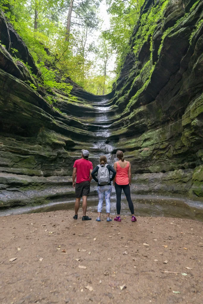 Starved Rock State Park hiking and trolley tour near LaSalle, Illinois. Photo by Ryan Donnell CMR:7004173 Route 66 Illinois Road Trip