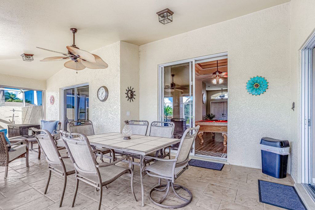Cape Coral Paradise Palms 4 Bedroom Villa Patio 6