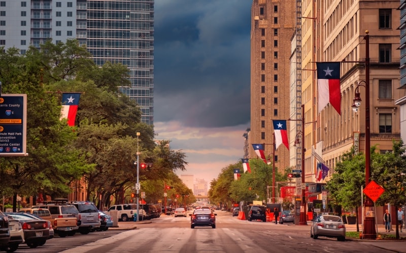 Downtown Houston Streetscape
