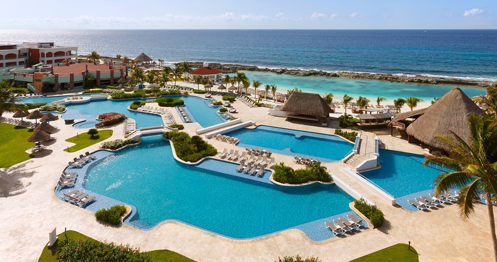 Hard Rock Hotel Riviera Maya Hacienda Pool and Family Beach aerial