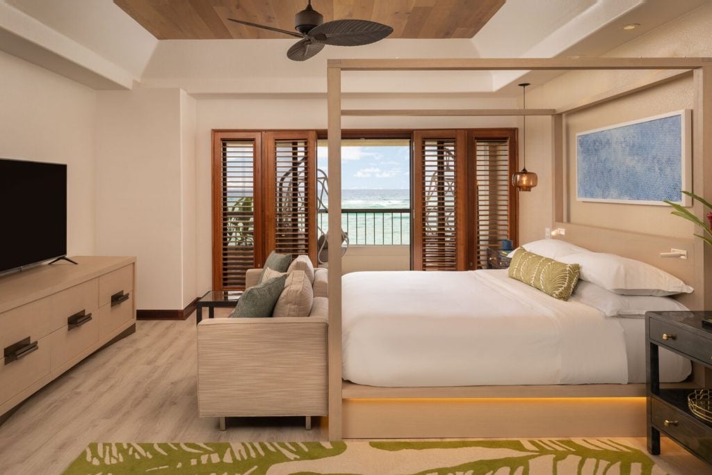 Sheraton Kauai Coconut Beach Resort King Oceanfront Suite