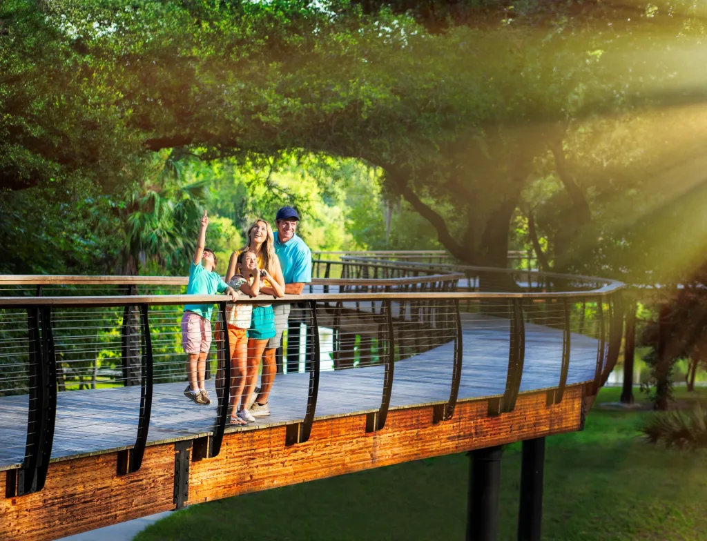 Visit Central Florida Family Walking