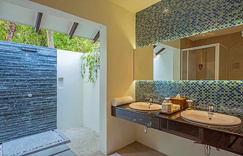 Adaaran Select Meedhupparu Beach Villa Bathroom