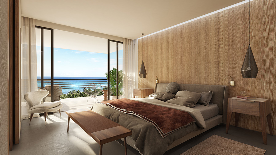 The Fives Oceanfront Bedroom