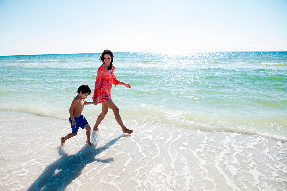Naples Marco Island and the Everglades Website Banner Mum and Son Beach