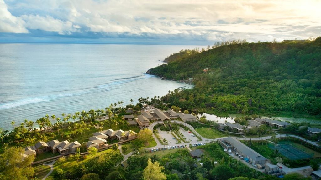 Kempinski Seychelles Resort Baie Lazare Aerial 2
