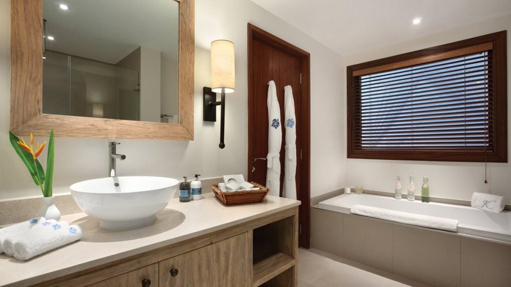 Kempinski Seychelles Resort Baie Lazare One BedroomBeachside Suite Bathroom