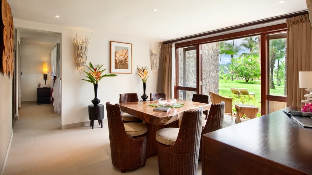 Kempinski Seychelles Resort Baie Lazare One BedroomBeachside Suite Dining