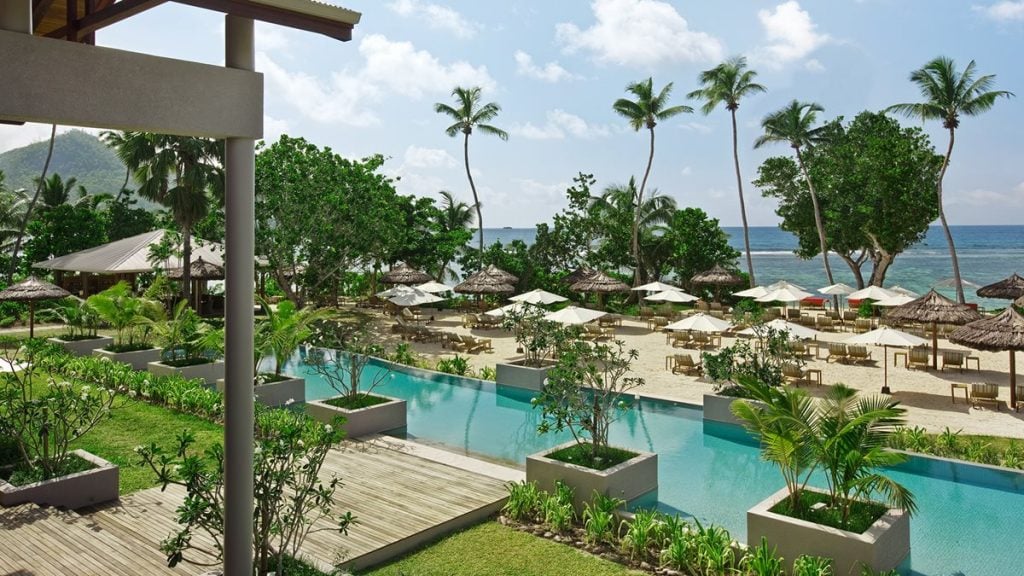 Kempinski Seychelles Resort Baie Lazare Pool Area & Private Beach
