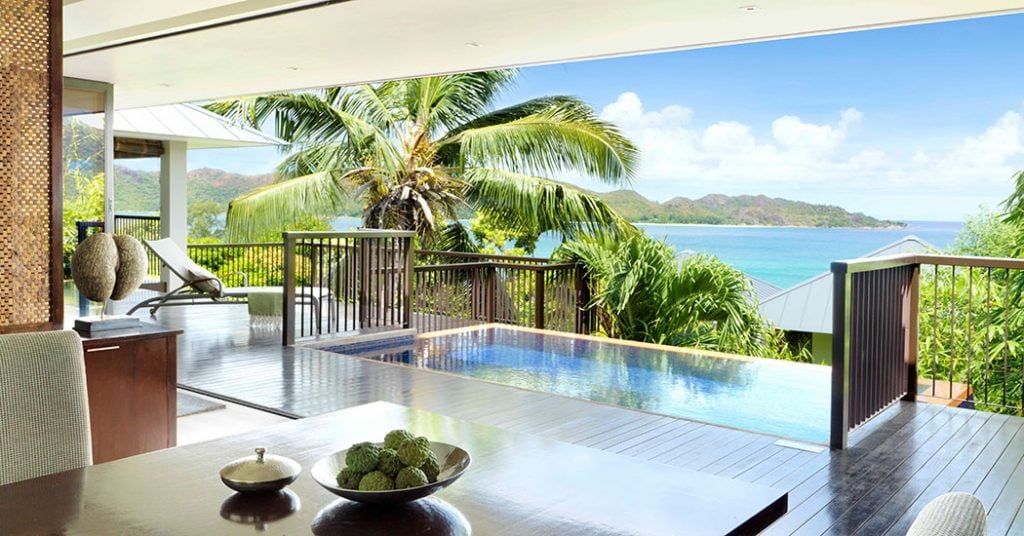 Raffles Seychelles, Praslin One Bedroom Oceanview Villa Dining