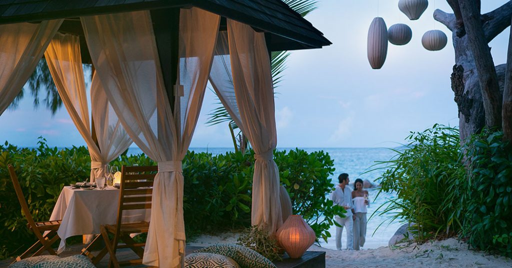 Raffles Seychelles, Praslin Sunset Cabana Private Dining