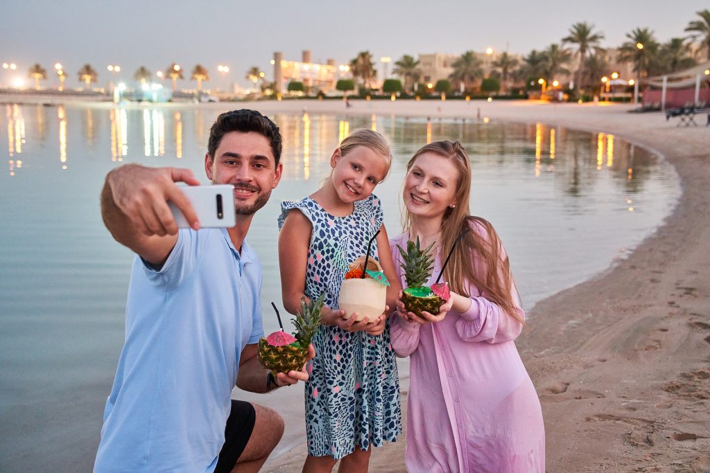 Qatar Family Friendly Beach Club Drinks
