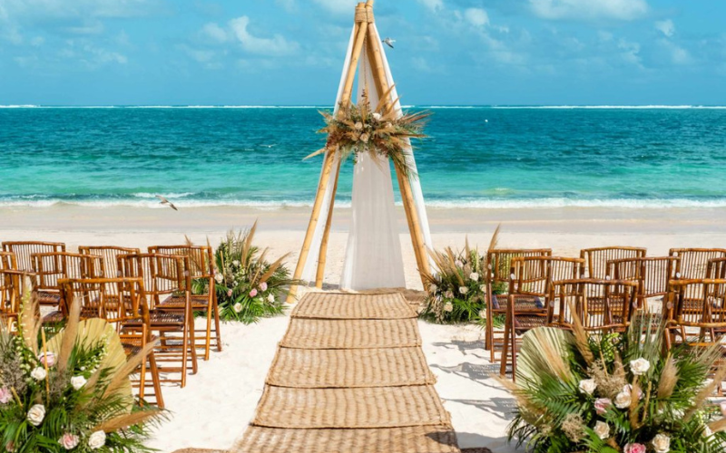 Five Oceanfront wedding