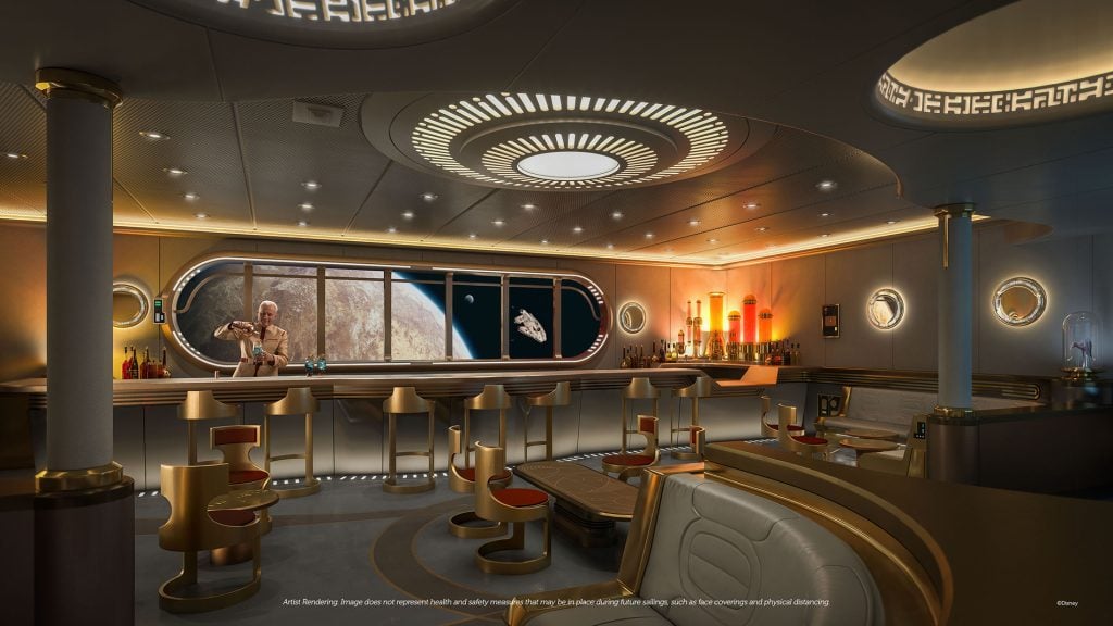 Disney Wish Star Wars Bar Hyper Space Lounge