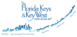 Florida Keys and Key West blue islands logo