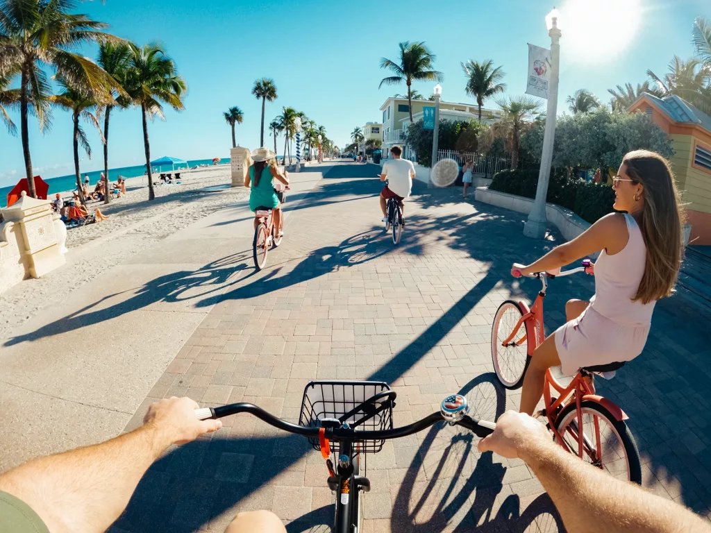 Hollywood Beach Boardwalk - Biking