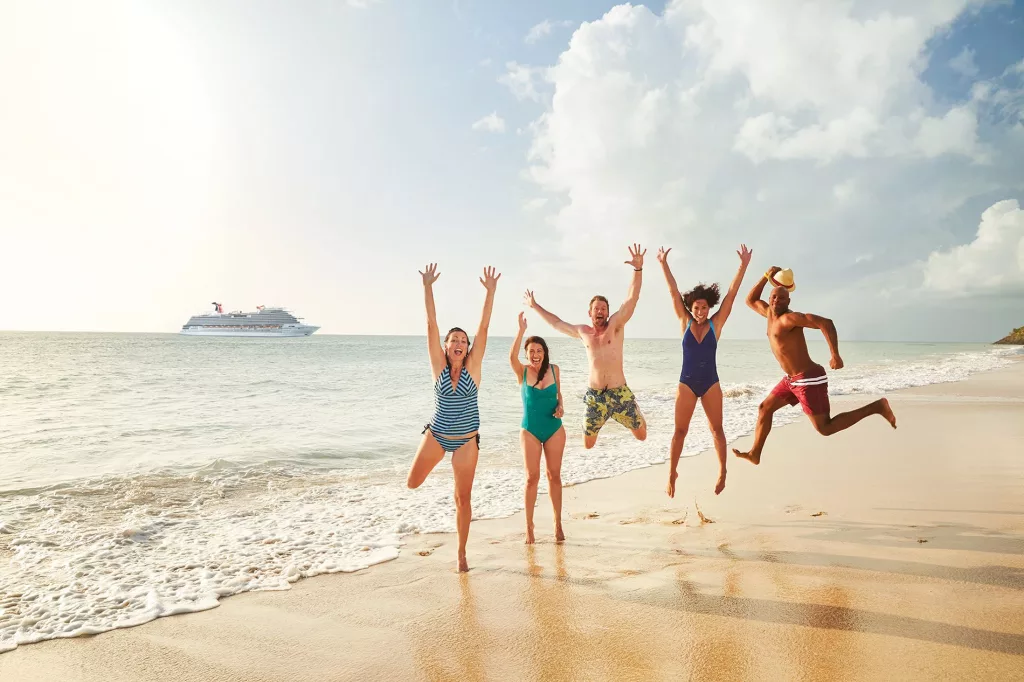 Carnival Vista Group on Beach