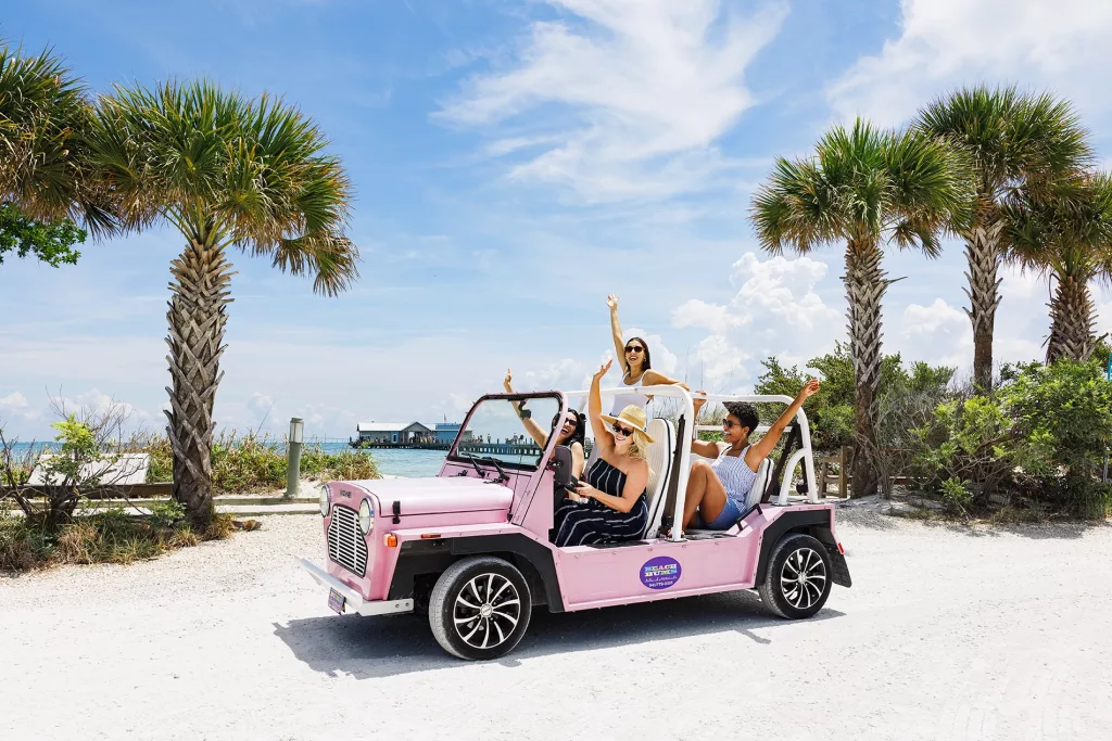 Bradenton Anna Maria Island Pink Jeep Beach