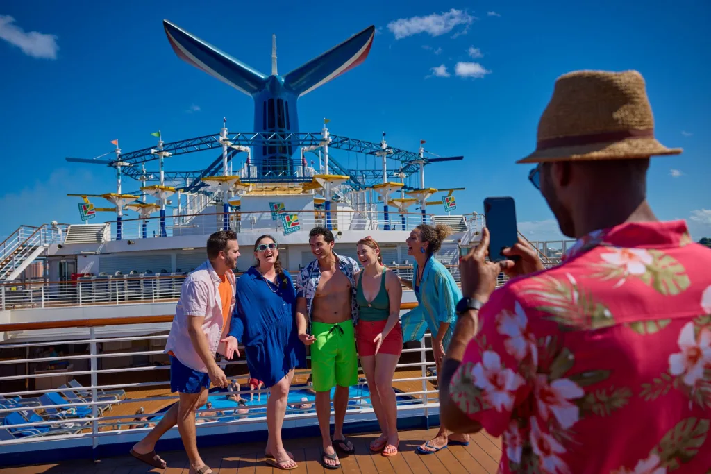 Carnival Friends on Deck