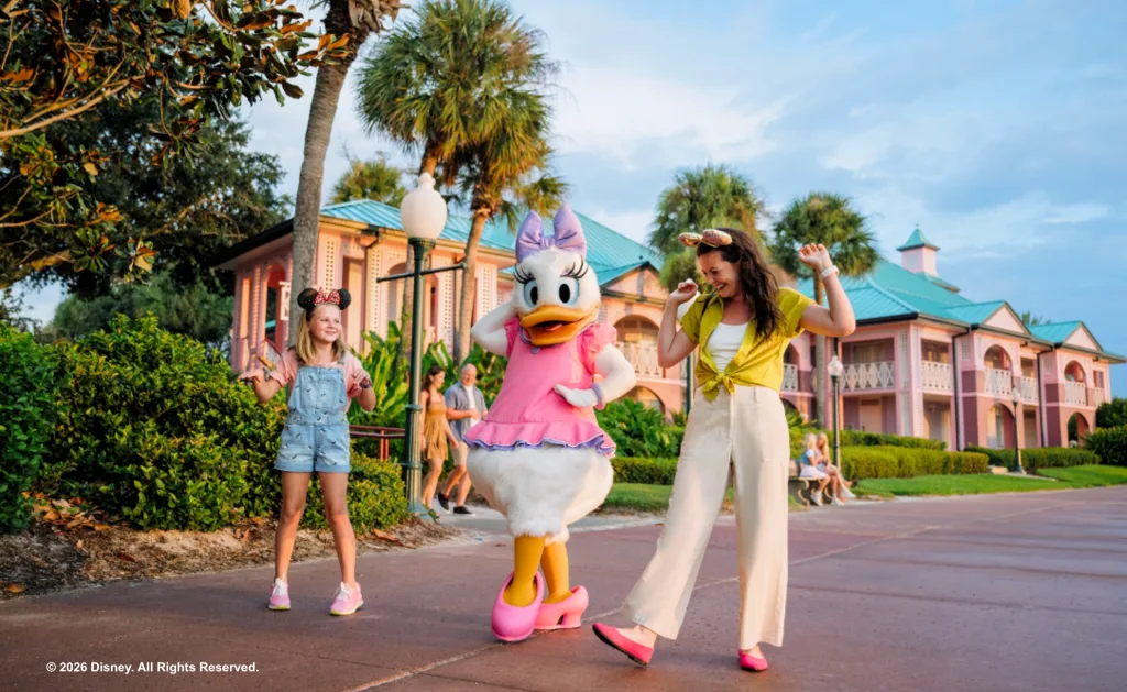 Disney's Caribbean Beach Resort Guests with Daisy
