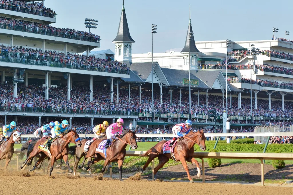 Louisville Churchill Derby Horses Jockey First Turn Spires