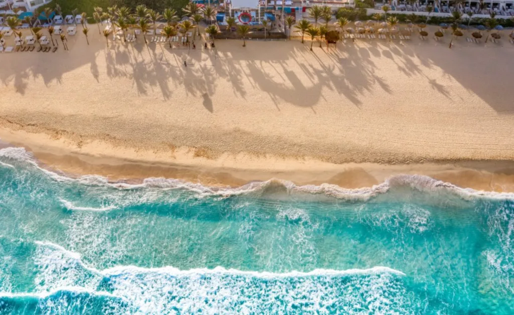 Grand Oasis Cancun Beach Aerial